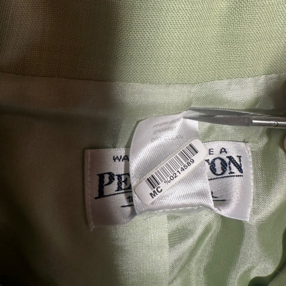 VTG Pendleton Women’s 100% Virgin Wool Green Blazer Jacket ~ Like New ~ Sz 4 - Picture 5 of 9